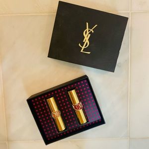Saint Laurent Number 9 nude sheer and number 80 chili tunique lip stick